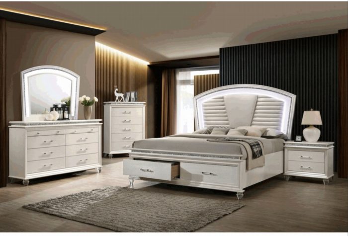 IMG_2789 Venus Queen or King Size Bed with Two Nightstands