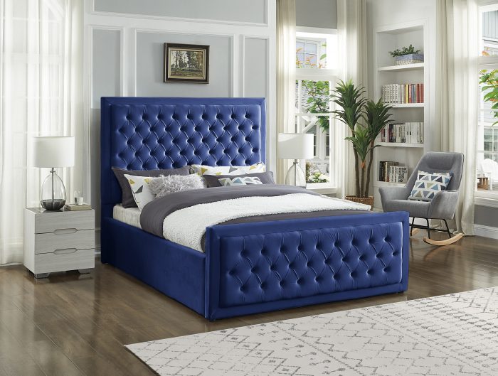983 blue Grey, Cream, or Blue Bed