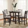 D422 Langwest Counter Height Dining Set -Brown /5-Piece
