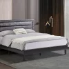AMBER Espresso Brown Platform Bed