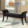 Untitled design - 1 Black Velvet Bench