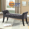 Untitled design - 2 Black Velvet Bench