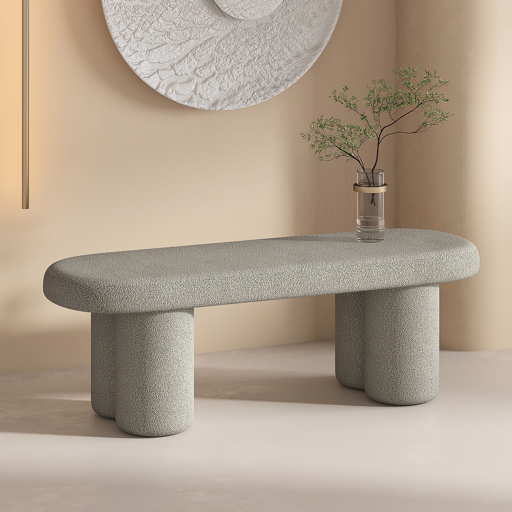Grey Accent Bench